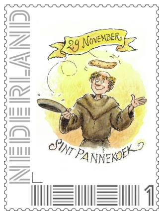 Postzegel waarde 1 Sint Pannekoek